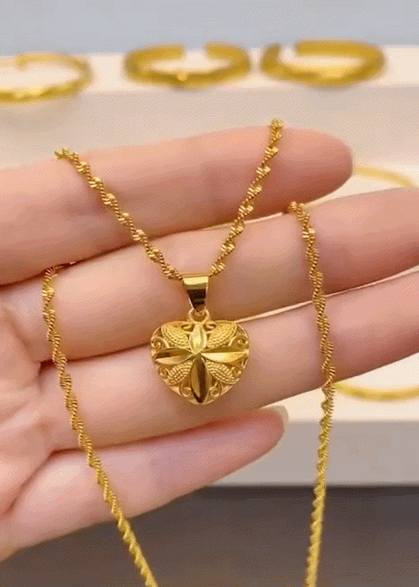 Heart Shaped Memorial Necklace - Image 6
