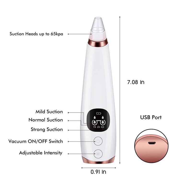 Top Selling Strong Acne Suction Mini Black Dots Point Pore Cleaner Vacuum for Home Use - Image 3